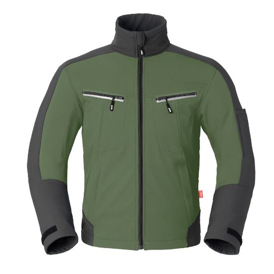 Afbeeldingen van HAVEP Softshell jas Attitude 40145 bosbouwgroen/charcoal XS