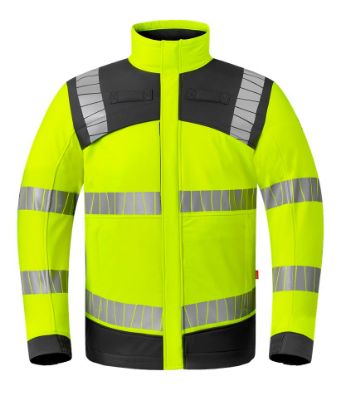 Afbeeldingen van HAVEP Softshell Multi Protector + 50410 fluor geel/charcoal 2XL