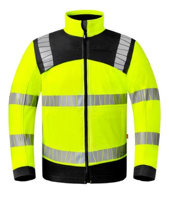 Afbeeldingen van HAVEP Softshell High Visibility + 50413 fluor geel/charcoal 2XL