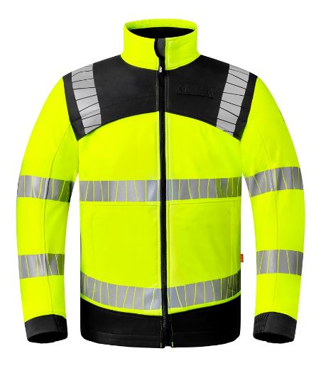 Afbeeldingen van HAVEP Softshell High Visibility + 50413 fluor geel/charcoal 2XL