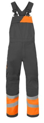 Afbeeldingen van HAVEP Amerikaanse overall High Visibility + 20446 charcoal/fluor oranje 54