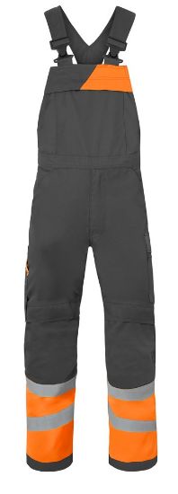 Afbeeldingen van HAVEP Amerikaanse overall High Visibility + 20446 charcoal/fluor oranje 48
