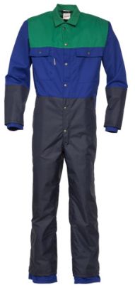 Afbeeldingen van HAVEP Overall Basic 2041 korenblauw/appelgroen/donker denim 44