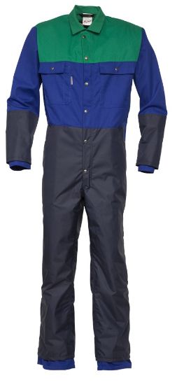 Afbeeldingen van HAVEP Overall Basic 2041 korenblauw/appelgroen/donker denim 44