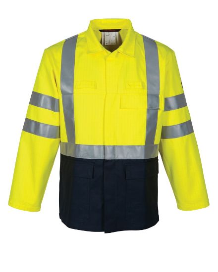 Afbeeldingen van HAVEP Jas Multi Protector 30012 fluor geel/navy 68