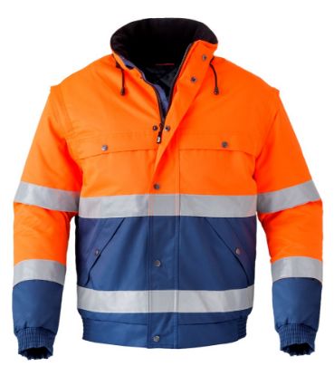Afbeeldingen van HAVEP Parka High Visibility 5139 navy/fluor oranje 2XL