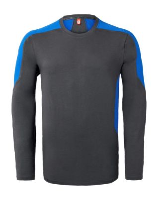 Afbeeldingen van HAVEP T-shirt met lange mouwen Baselayer WW 10073 charcoal/korenblauw 2XL