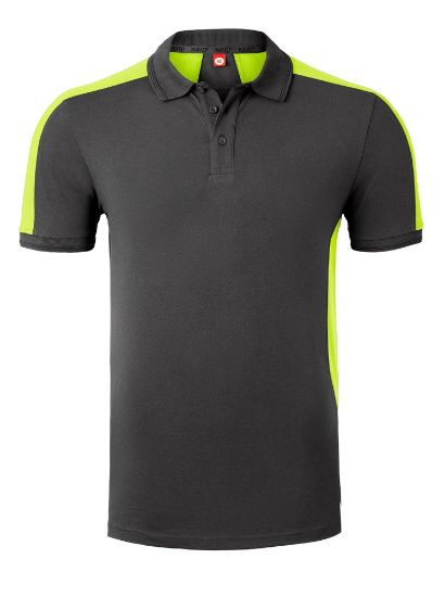 Afbeeldingen van HAVEP Polo Baselayer WW 10074 charcoal/fluor geel M