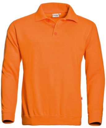 Afbeeldingen van SANTINO Polosweater Basic Robin oranje XS