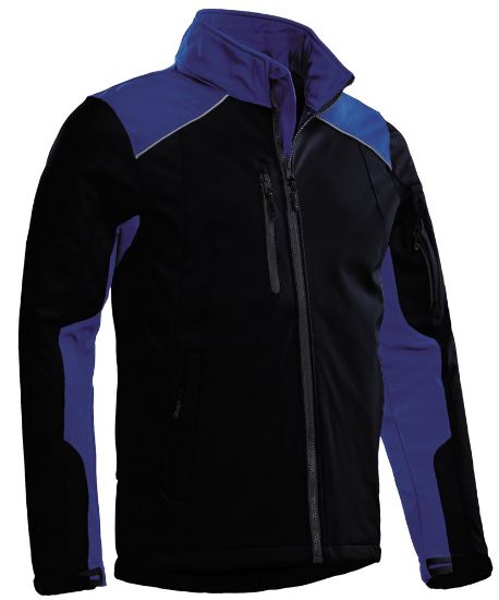 Afbeeldingen van SANTINO Softshell jas Tour navy/royal 2XL