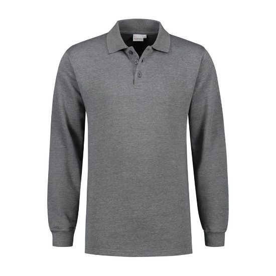 Afbeeldingen van SANTINO Polosweater Rick donkergrijs 4XL
