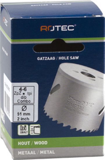 Afbeeldingen van ROTEC Gatzaag BiM fijn vertand Co8% TMax=38MM