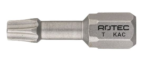 Afbeeldingen van ROTEC Torsionbit ¼" PRO C6,3MM conisch BASIC TORX 25MM 10x