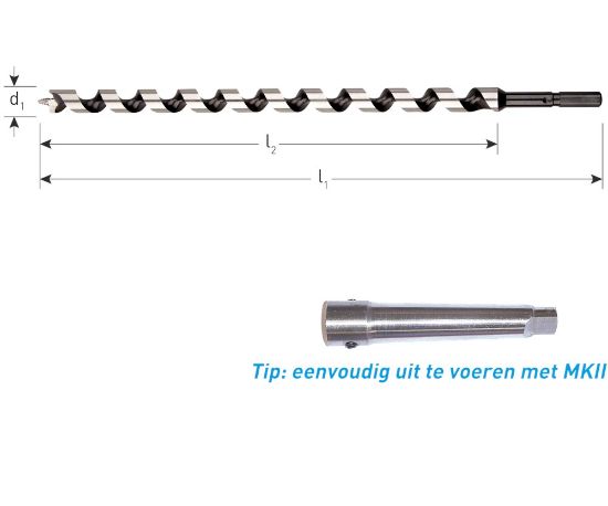 Afbeeldingen van ROTEC Slangenboor GOLD-LINE Azobé
