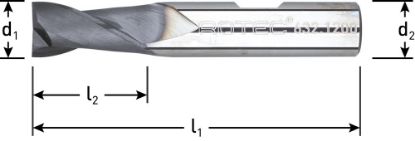 Afbeeldingen van ROTEC Spiebaanfrees VHM SILVER-LINE kort TiAlN-gecoat