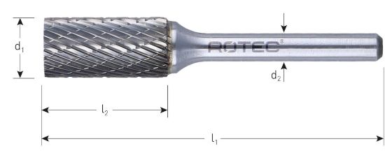 Afbeeldingen van ROTEC Stiftfrees HM OPTI model AZ6 kruisvertand