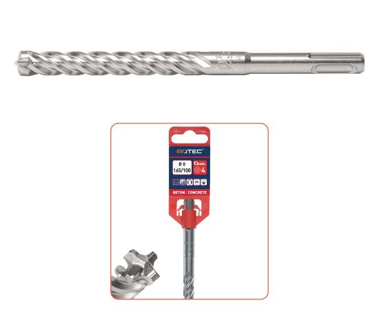 Afbeeldingen van ROTEC Hamerboor SDS-Plus Quattro-X