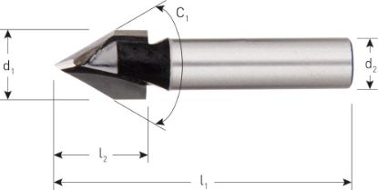 Afbeeldingen van ROTEC V-groeffrees HM SILVER