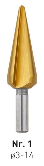 Afbeeldingen van ROTEC Conische plaatboor HSS +TiN