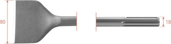 Afbeeldingen van ROTEC Spadebeitel SDS-Max