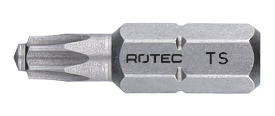 Afbeeldingen van ROTEC Schroefbit ¼" PRO met stift C6,3 BASIC TORX 25MM 10x