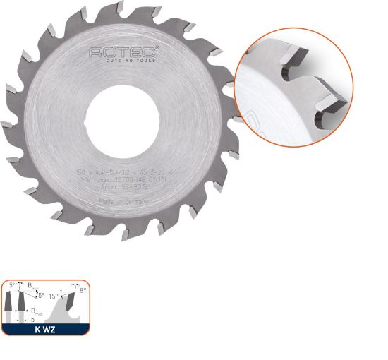 Afbeeldingen van ROTEC Voorritszaagblad HM t.b.v. 554.7