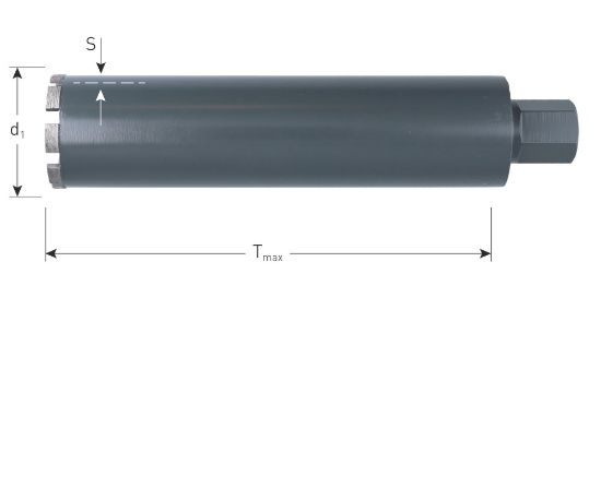 Afbeeldingen van ROTEC Diamantboor grijs droog 1.¼" 300MM
