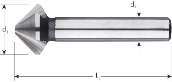 Afbeeldingen van ROTEC Verzinkfrees Xtreme HSS 90° DIN335C
