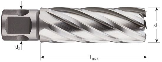 Afbeeldingen van ROTEC Kernboor HSS-XE SILVER universeel 19MM