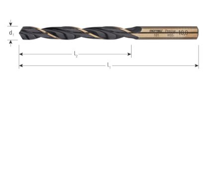 Afbeeldingen van ROTEC Metaalboor HSS-R DIN338 type Precise