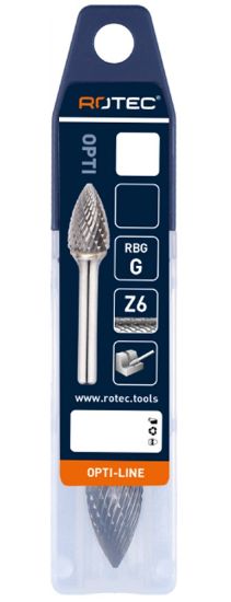 Afbeeldingen van ROTEC Stiftfrees HM OPTI model GZ6 kruisvertand 12,7X19X64X6MM 