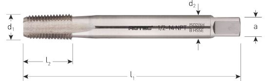 Afbeeldingen van ROTEC Machinetap HSS-E 800 doorlopend NPT