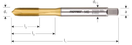 Afbeeldingen van ROTEC Machinetap HSS-E 800+ doorlopend DIN371