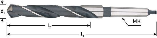 Afbeeldingen van ROTEC Metaalboor HSS DIN345 type N MC