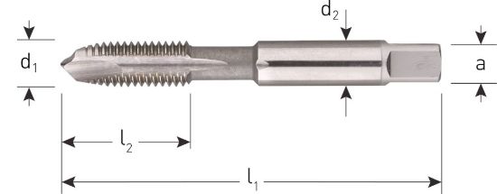 Afbeeldingen van ROTEC Machinetap HSS-E doorlopend kort ISO 529