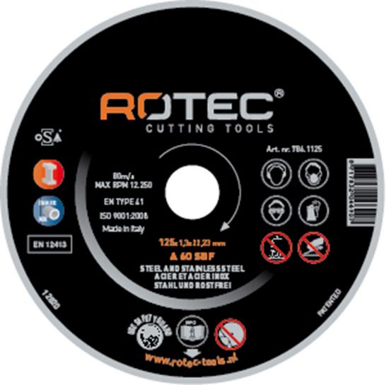 Afbeeldingen van ROTEC Doorslijpschijf RVS 10x