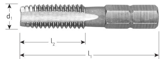 Afbeeldingen van ROTEC Tap-bit HSS-G ¼"-C6,3