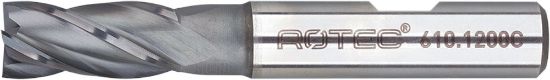 Afbeeldingen van ROTEC Vingerfrees HSS-E DIN844 kort AlCrN-gecoat