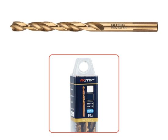 Afbeeldingen van ROTEC Metaalboor HSS-E DIN338 TOP-X type N