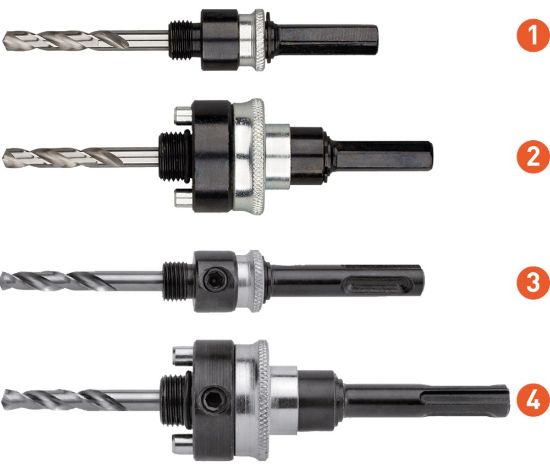 Afbeeldingen van ROTEC Standaard adapter zeskant t.b.v. gatzagen