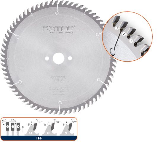 Afbeeldingen van ROTEC Platenopdeelzaagblad HM