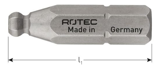 Afbeeldingen van ROTEC Schroefbit ¼" PRO C6,3 kogelkop BASIC SW 25MM 10x