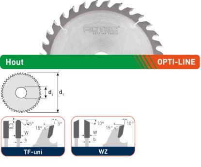 Afbeeldingen van ROTEC Cirkelzaagblad HM OPTI t.b.v. handmachines