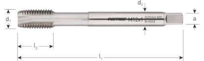 Afbeeldingen van ROTEC Machinetap HSS-E 800 doorlopend DIN374
