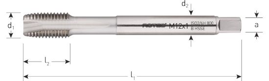 Afbeeldingen van ROTEC Machinetap HSS-E 800 doorlopend DIN374