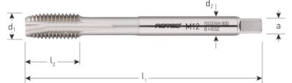 Afbeeldingen van ROTEC Machinetap HSS-E 800 doorlopend DIN376 (L)