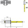Afbeeldingen van GOEBEL Blindklinknagel AL/ST platte kop 4,0X12MM