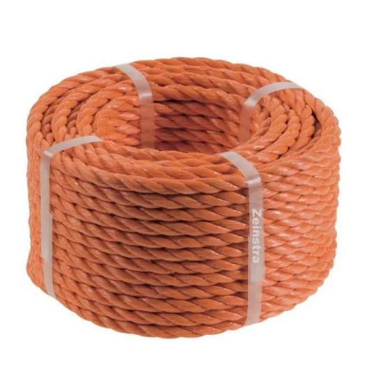 Afbeeldingen van Geslagen polypropyleen 3-strengs oranje 18MM 220M