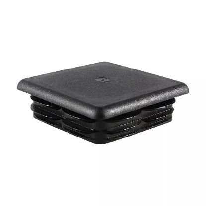 Afbeeldingen van Insteekdop vierkant zwart 35X35X1,0-2,0MM