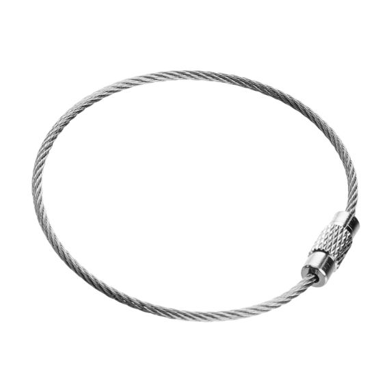 Afbeeldingen van Staaldraad RVS met schroefverbinder 250MM